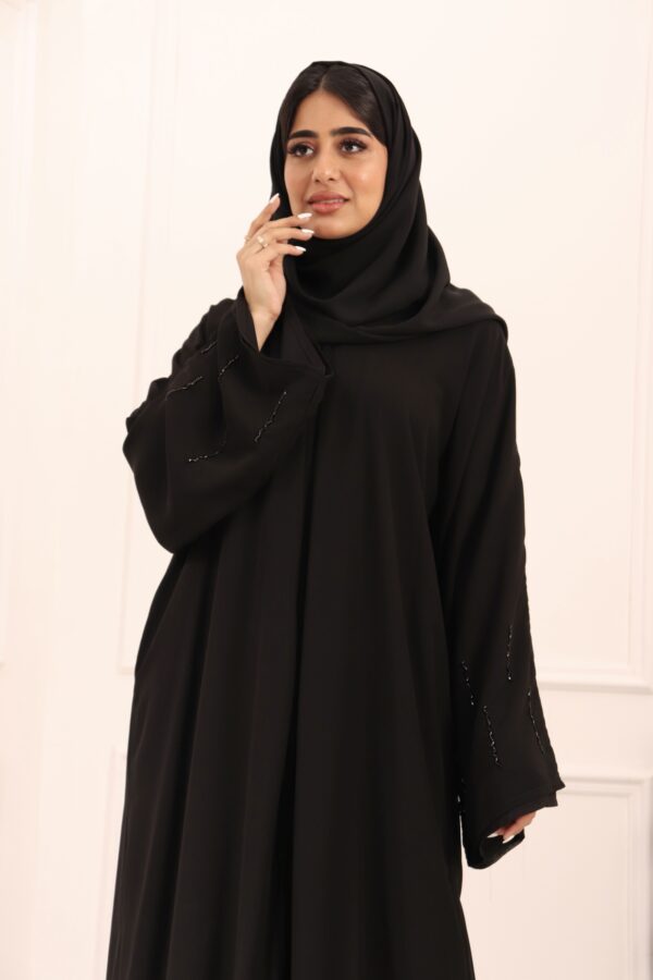 ⁦عباية ربع كلوش شيفون مبطنه بشك⁩ - الصورة ⁦13⁩