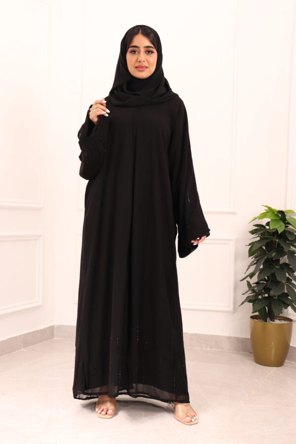 ⁦عباية ربع كلوش شيفون مبطنه بشك⁩ - الصورة ⁦14⁩