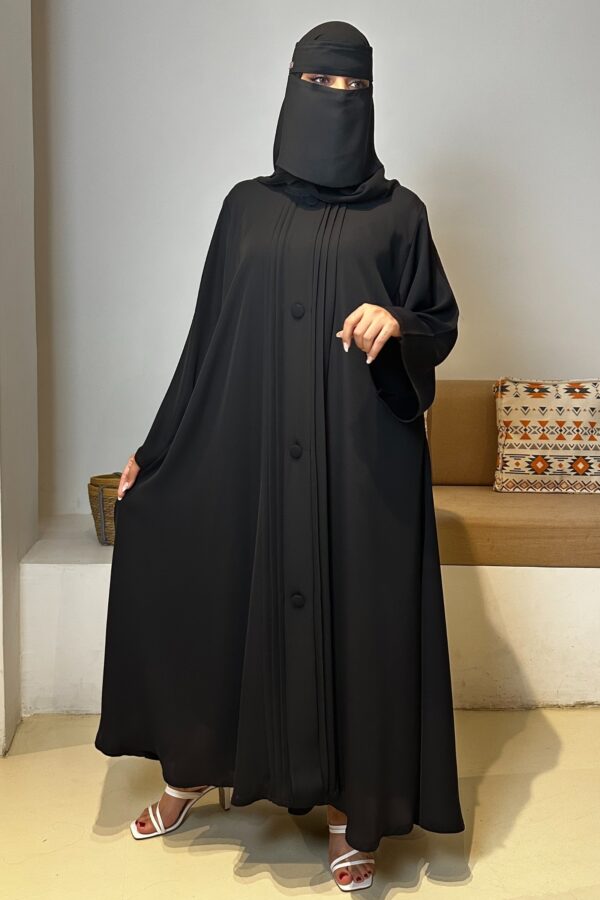 ⁦عباية مغلقة بكسر دقات زي كلوش⁩ - الصورة ⁦3⁩