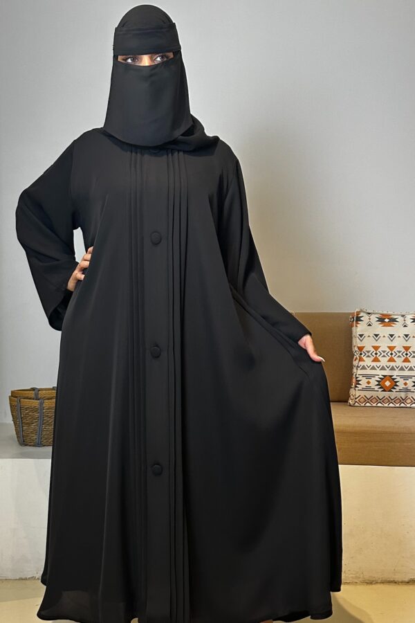 ⁦عباية مغلقة بكسر دقات زي كلوش⁩ - الصورة ⁦5⁩