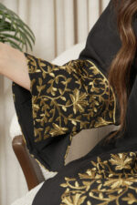 ⁦جلابيه اسود خليجيه بلياقه⁩ - الصورة ⁦7⁩