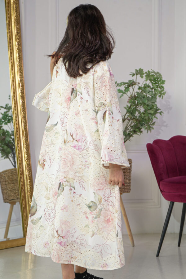 ⁦جلابية بناتي مشجره بورد وردي⁩ - الصورة ⁦7⁩