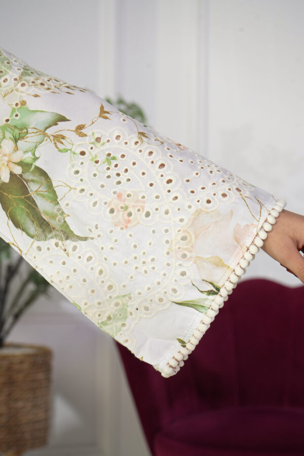 ⁦جلابية بناتي مشجره بورد اخضر⁩ - الصورة ⁦6⁩