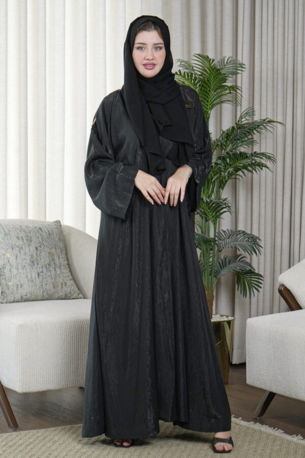 ⁦عبايه كلوش بقماش لماع دبل فيس⁩ - الصورة ⁦4⁩