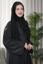 ⁦عبايه كلوش بقماش لماع دبل فيس⁩ - الصورة ⁦6⁩