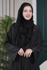 ⁦عبايه كلوش بقماش لماع دبل فيس⁩ - الصورة ⁦8⁩