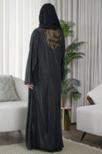 ⁦عبايه كلوش بقماش لماع دبل فيس⁩ - الصورة ⁦2⁩