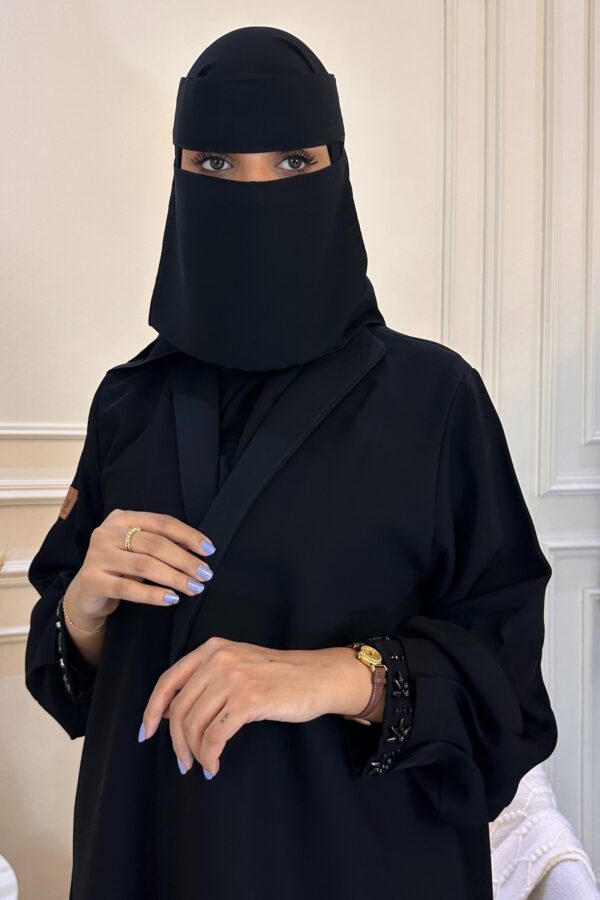 ⁦عباية كيان بليزر و لولو أسود على اكمام⁩ - الصورة ⁦6⁩