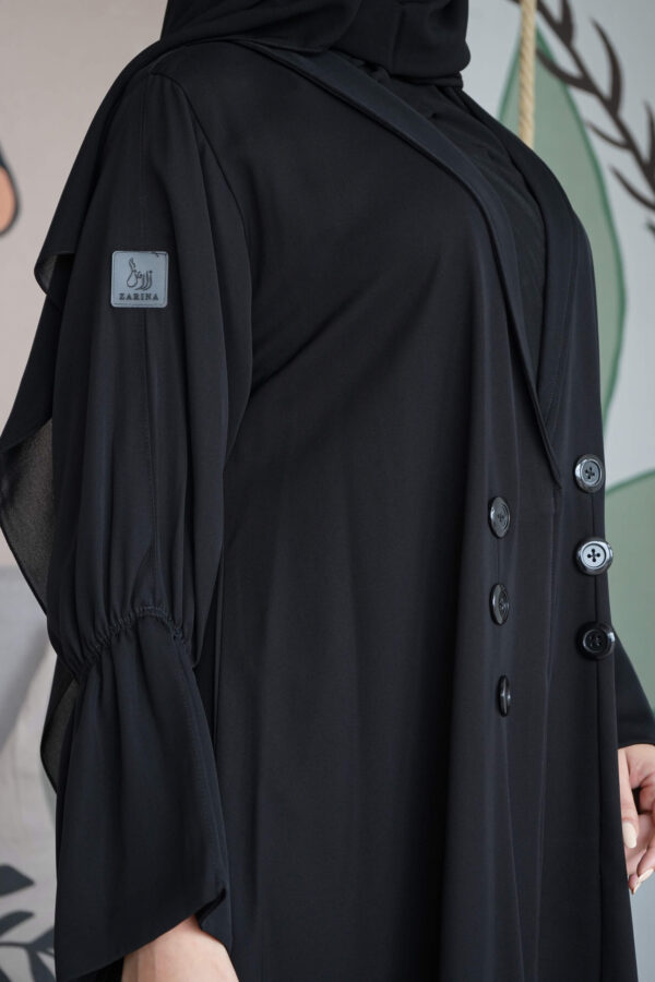 ⁦عباية بليزر قماش انترنت نص كلوش⁩ - الصورة ⁦8⁩