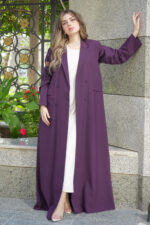 ⁦عباية بليزر موف رسمية بجيوب⁩ - الصورة ⁦4⁩