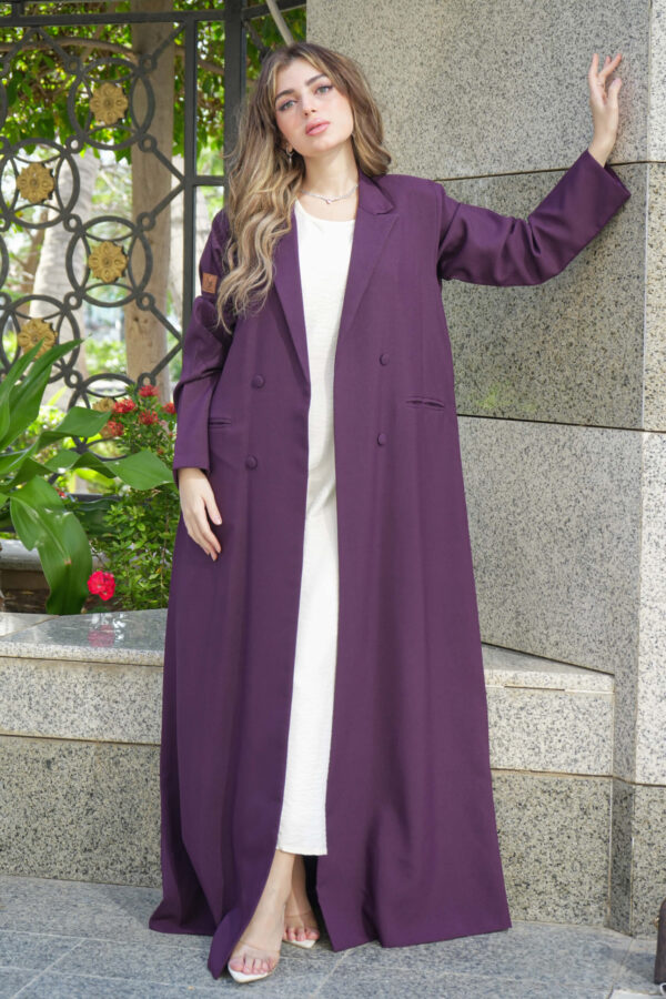 ⁦عباية بليزر موف رسمية بجيوب⁩ - الصورة ⁦4⁩