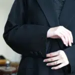 عباية بليزر اسود رسمية بجيوب