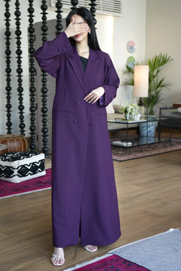 ⁦عباية بليزر موف رسمية بجيوب⁩ - الصورة ⁦8⁩