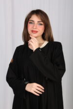 ⁦عباية رويده شك بورود فخامة الكلاسيكية⁩ - الصورة ⁦2⁩