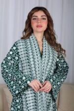 ⁦جلابية خليجية اخضر تصميم ملكي⁩ - الصورة ⁦9⁩