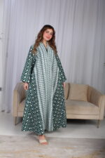 ⁦جلابية خليجية اخضر تصميم ملكي⁩ - الصورة ⁦13⁩