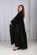 ⁦عباية دقات تطريز ملونه راقي⁩ - الصورة ⁦5⁩