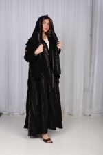 ⁦عباية دقات تطريز ملونه راقي⁩ - الصورة ⁦6⁩