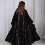 عباية دقات تطريز ملونه راقي