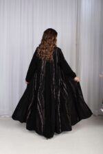 عباية دقات تطريز ملونه راقي