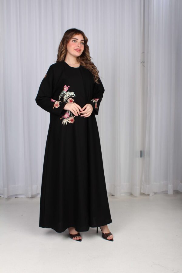 ⁦عباية شك ملون على شكل ورورد ملونة⁩ - الصورة ⁦8⁩