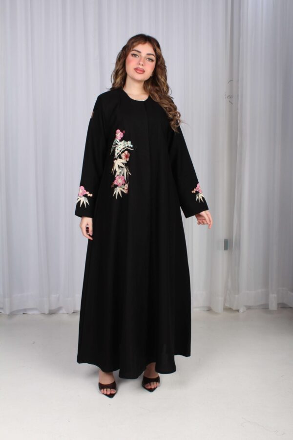 ⁦عباية شك ملون على شكل ورورد ملونة⁩ - الصورة ⁦2⁩