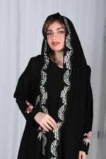 ⁦عباية شك ملون على شكل ورورد ملونة⁩ - الصورة ⁦9⁩