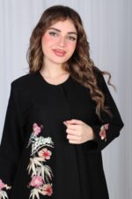 ⁦عباية شك ملون على شكل ورورد ملونة⁩ - الصورة ⁦5⁩