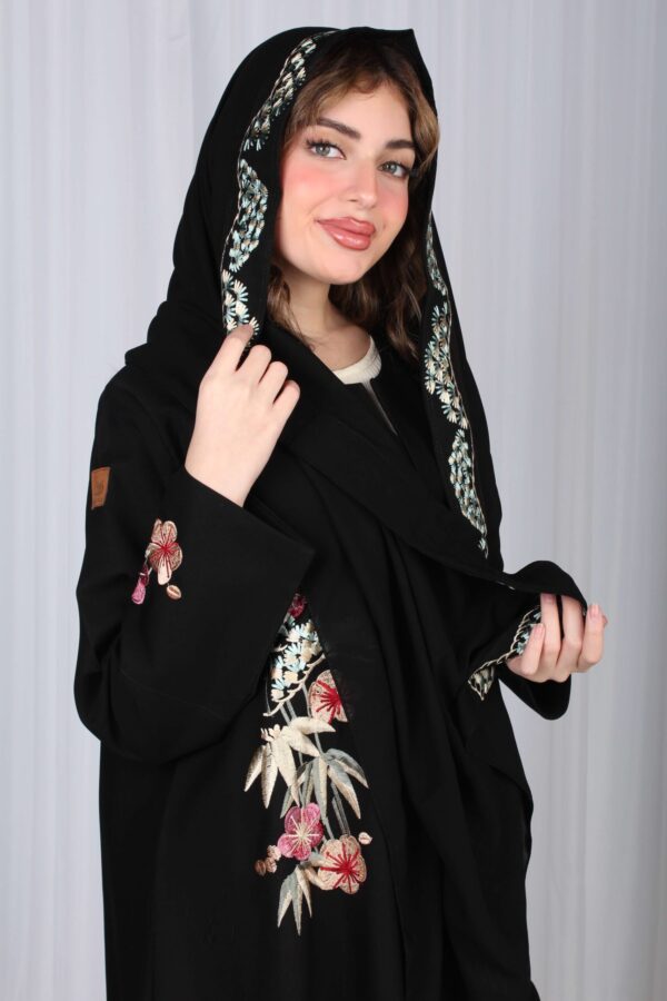 ⁦عباية شك ملون على شكل ورورد ملونة⁩ - الصورة ⁦11⁩