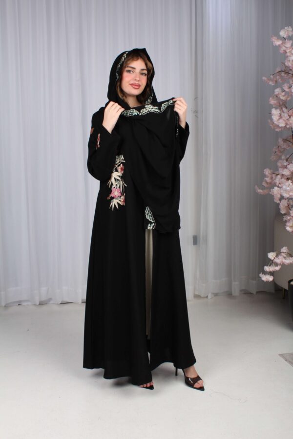 ⁦عباية شك ملون على شكل ورورد ملونة⁩ - الصورة ⁦15⁩