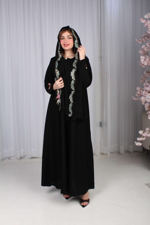 ⁦عباية شك ملون على شكل ورورد ملونة⁩ - الصورة ⁦16⁩