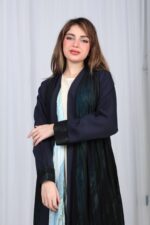 ⁦عباية شيفون كحلي جاكار كتف⁩ - الصورة ⁦13⁩