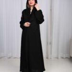 عباية تيجان ملكية بشك أسود