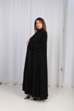 ⁦عباية تيجان ملكية بشك أسود⁩ - الصورة ⁦11⁩