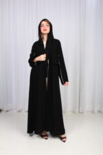 ⁦عباية بشك رمادي خلفي محدد من الاكتاف بشكل مخفي⁩ - الصورة ⁦11⁩