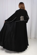 ⁦عباية بشك رمادي خلفي محدد من الاكتاف بشكل مخفي⁩ - الصورة ⁦10⁩