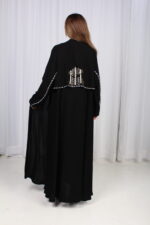 ⁦عباية بشك رمادي خلفي محدد من الاكتاف بشكل مخفي⁩ - الصورة ⁦13⁩