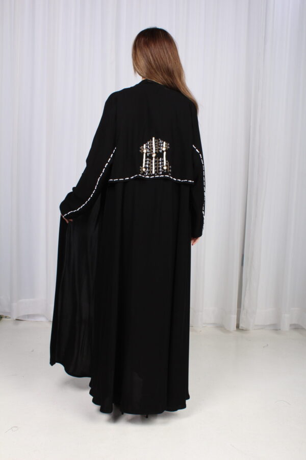 ⁦عباية بشك رمادي خلفي محدد من الاكتاف بشكل مخفي⁩ - الصورة ⁦13⁩