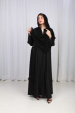 ⁦عباية ريش اسود و قيطان من اجناب⁩ - الصورة ⁦10⁩