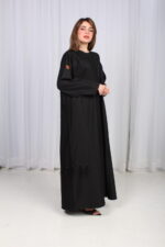 ⁦عباية ريش اسود و قيطان من اجناب⁩ - الصورة ⁦7⁩