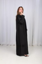 ⁦عباية ريش اسود و قيطان من اجناب⁩ - الصورة ⁦6⁩