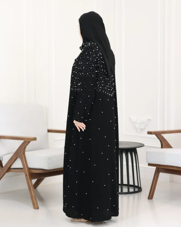 ⁦عباية لوسين باللؤلؤ الأبيض⁩ - الصورة ⁦7⁩