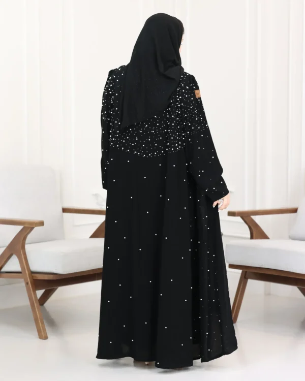 ⁦عباية لوسين باللؤلؤ الأبيض⁩ - الصورة ⁦5⁩
