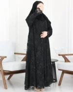 ⁦عباية كلوش دانتيل كامل⁩ - الصورة ⁦3⁩