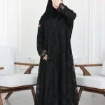 عباية كلوش دانتيل كامل