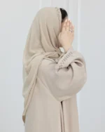 ⁦عباية كلوش اية بيج بتطريز شك مخفي⁩ - الصورة ⁦3⁩