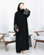 ⁦عباية أجوان بشك رمادي على اكمام⁩ - الصورة ⁦4⁩