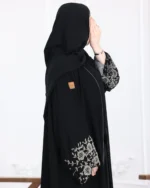 ⁦عباية أجوان بشك رمادي على اكمام⁩ - الصورة ⁦7⁩