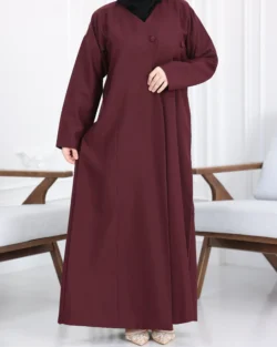 عباية بليزر عنابي مموج كريب صيفي قصة جاكيت رسمي ستريت