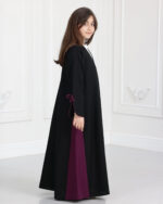 عباية بناتي فيونكة بلون موف